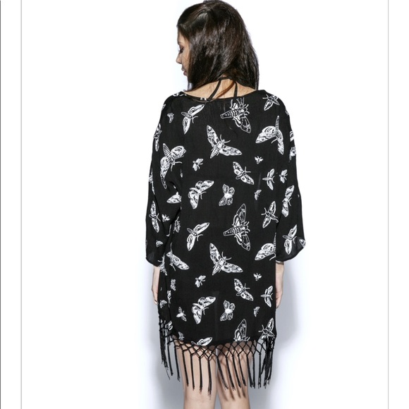 BlackCraft Cult Tops - NWOT Blackcraft Cult Death Moth Kimono XL/2XL